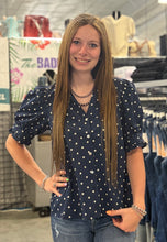 Load image into Gallery viewer, Polka Dot Detail Top **2 COLORS**
