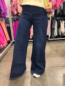 Dark Wash Vintage Wide Leg O2 Jeans - PLUS RESTOCK