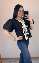Load image into Gallery viewer, Textured Tie Front Top **4 COLORS**
