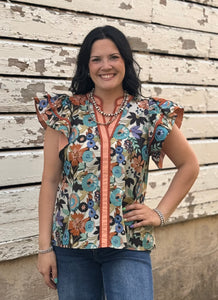 Floral Top **2 COLORS**