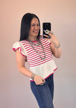 Load image into Gallery viewer, Striped Sweater Top **2 COLORS**
