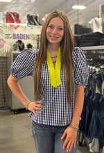Load image into Gallery viewer, Gingham Contrast Top **3 COLORS**
