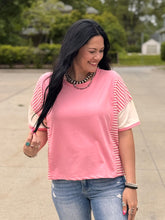 Load image into Gallery viewer, Striped Colorblock Top **PLUS**
