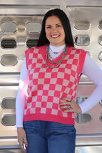 Load image into Gallery viewer, Checkered Sweater Vest **3 COLORS** RESTOCK
