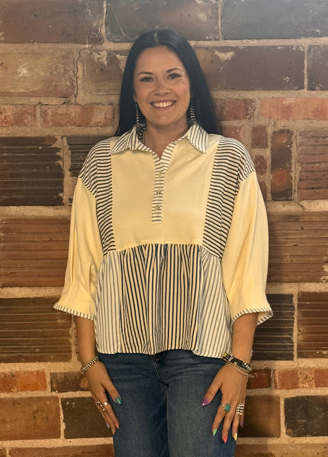 Mix Striped Top **3 COLORS**