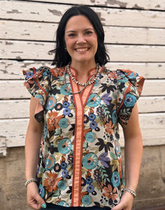 Floral Top **2 COLORS**
