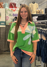 Load image into Gallery viewer, Daisy Color Block Edge Collared Top **3 COLORS**
