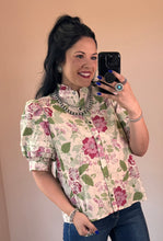 Load image into Gallery viewer, Green Floral Top
