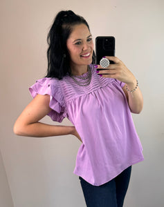 Pleat Detail Top **3 COLORS**