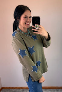 Olive Star Top