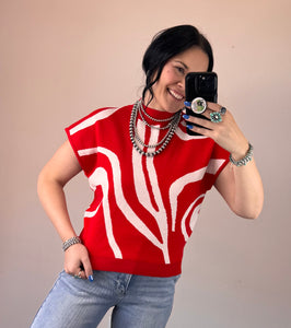 Swirl Sweater Vest **5 COLORS**