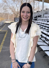 Load image into Gallery viewer, Pleated Ruffle Top **3 COLORS**
