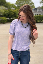 Load image into Gallery viewer, Ribbed Puff Sleeve Detail Top
