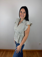 Load image into Gallery viewer, Striped Peplum Top Restock
