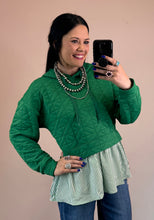 Load image into Gallery viewer, Textured Twofer Hoodie **2 COLORS**
