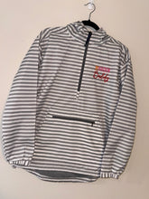 Load image into Gallery viewer, Grey Striped 1/4 Zip TBB Windbreaker
