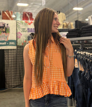Load image into Gallery viewer, Gingham Collared Top **2 COLORS**
