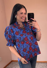 Load image into Gallery viewer, Floral Puff Sleeve Top **2 COLORS** - PLUS
