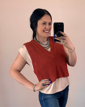 Load image into Gallery viewer, Twofer Sweater Top **2 COLORS**
