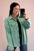 Load image into Gallery viewer, Sage Oversized Shacket
