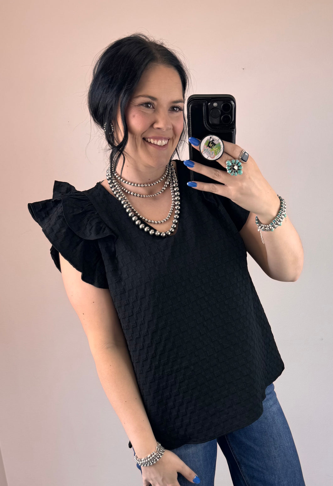 Jacquard Top **2 COLORS** - PLUS