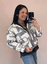 Load image into Gallery viewer, Bandana Quilted Jacket **2 COLORS**
