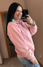 Load image into Gallery viewer, Acid Wash 1/4 Zip **2 COLORS** - PLUS
