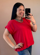 Load image into Gallery viewer, Linen Scallop Top **2 COLORS**
