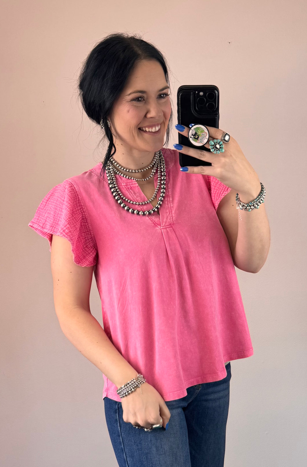 Mineral Washed Top **2 COLORS**