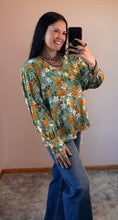 Load image into Gallery viewer, Floral V Neck Satin Top **2 COLORS**
