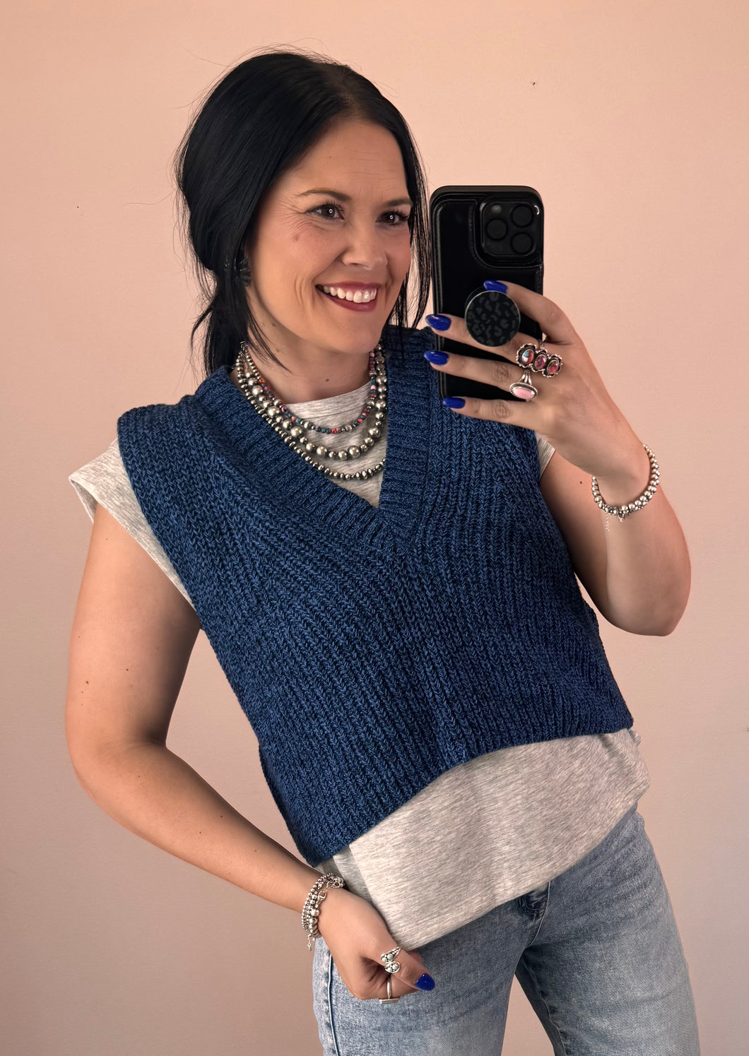 Twofer Sweater Top **2 COLORS**