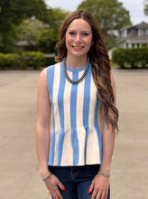 Load image into Gallery viewer, Stripe Sweater Tank Top **2 COLORS**
