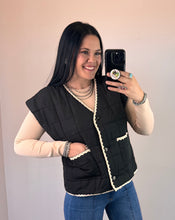 Load image into Gallery viewer, Black Quilted Vest
