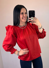 Load image into Gallery viewer, Satin 3/4 Sleeve Top **2 COLORS**
