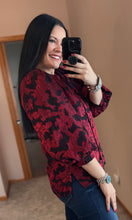 Load image into Gallery viewer, Floral Embroidered Puff Sleeve Top **2 COLORS**
