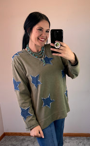 Olive Star Top