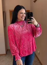 Load image into Gallery viewer, Velvet Zebra Top **2 COLORS**
