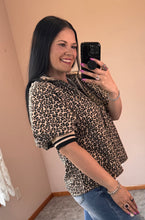 Load image into Gallery viewer, Leopard 1/4 Zip Top **2 COLORS** - PLUS
