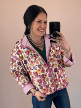 Load image into Gallery viewer, Floral Quilted Jacket **2 COLORS**
