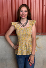 Load image into Gallery viewer, Smocked Babydoll Top ** 2 COLORS **
