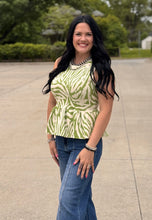 Load image into Gallery viewer, Animal Print Peplum Top **2 COLORS**

