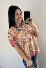Load image into Gallery viewer, Paisley Floral Embroidered Sleeve Top - PLUS
