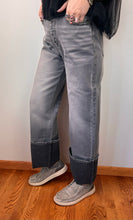 Load image into Gallery viewer, Light Grey 90s Flare KanCan Jeans
