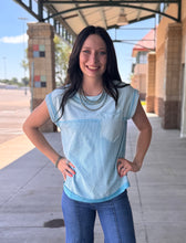 Load image into Gallery viewer, Waffle Front Pocket Top **2 COLORS**
