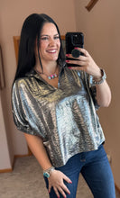 Load image into Gallery viewer, Metallic Dolman Sleeve Top **3 COLORS**
