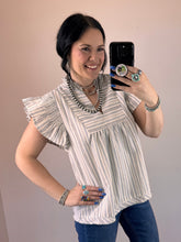 Load image into Gallery viewer, Striped Babydoll Top **2 COLORS**
