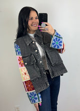 Load image into Gallery viewer, Charcoal Denim Jacket - PLUS
