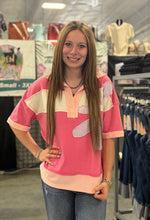 Load image into Gallery viewer, Daisy Color Block Edge Collared Top **3 COLORS**
