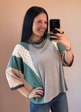 Load image into Gallery viewer, Floral Panel Top **2 COLORS**
