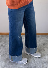Load image into Gallery viewer, Wide Leg Cuffed Lovervet Jeans - PLUS
